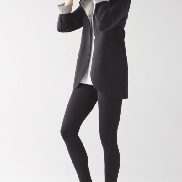Lululemon City Bound Wrap Jacket Black/Grey - Picture 1 of 6